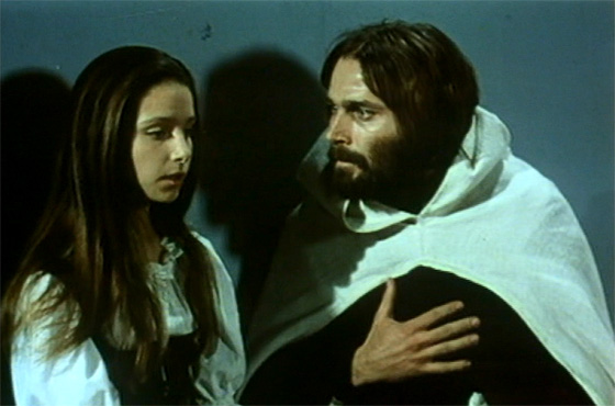 Ambrosio (Franco Nero) becomes obsessed with young Antonia (Eliana De Santis) in "The Monk."