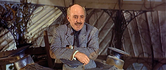 Lionel Jeffries as Joseph Cavor, inventor of Cavorite.