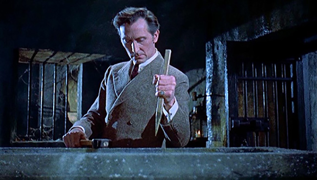 Peter Cushing as Van Helsing.