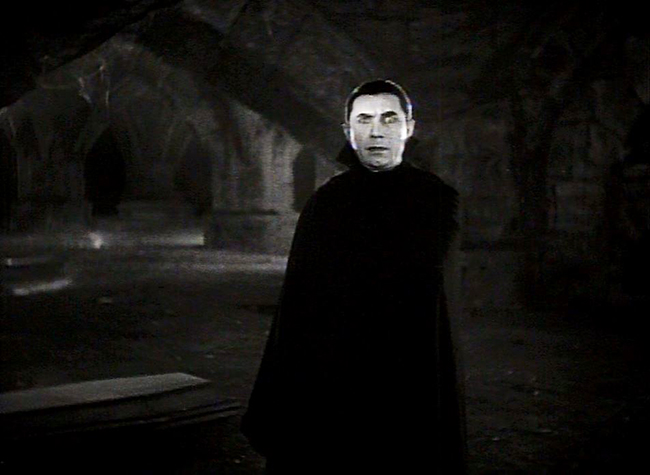 Lugosi's Dracula makes his first appearance.