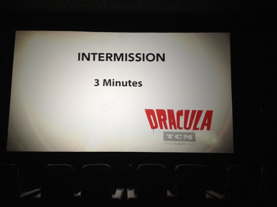 The Dracula double feature live theater event, sponsored by Turner Classic Movies.