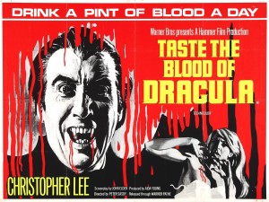 taste the blood of dracula poster