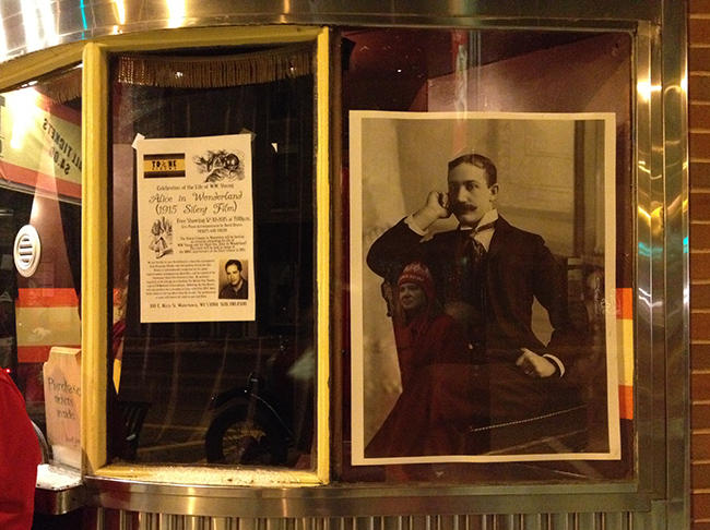 Portrait of director W.W. Young outside the Towne Cinema.