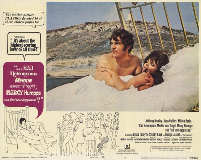 Anthony Newley as Heironymus Merkin, Joan Collins as Polyester Poontang.