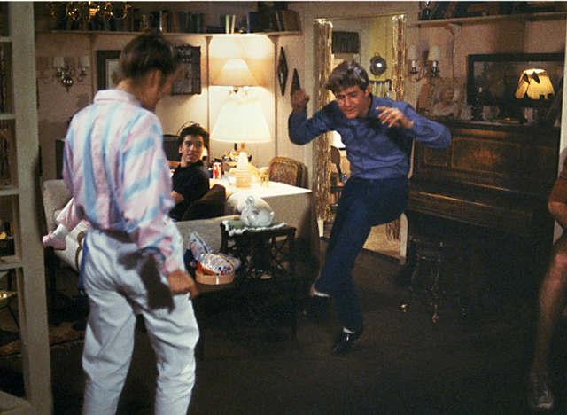 Crispin Glover livens a party with his unique dance moves.