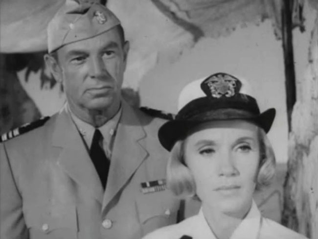 Sterling Hayden, as cold-hearted industrialist Daniel Grudge, pays a visit to Hiroshima, with Eva Marie Saint playing a Navy WAVE. 